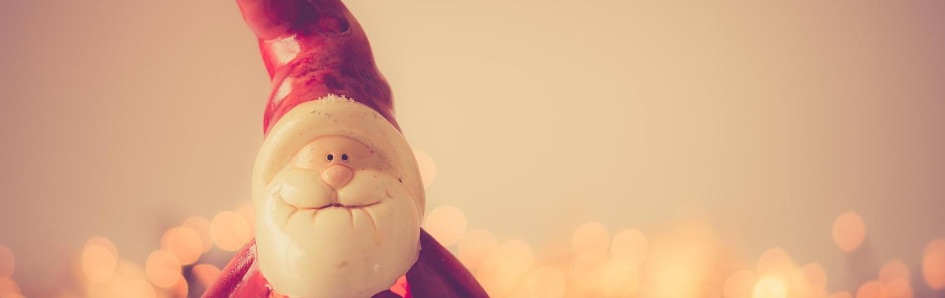 santa clay sculpture