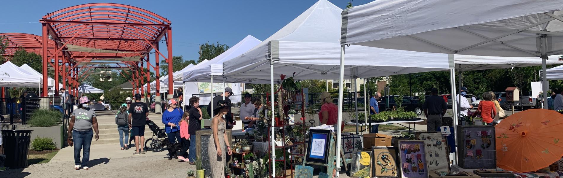 The Saturday market at the City Center Market