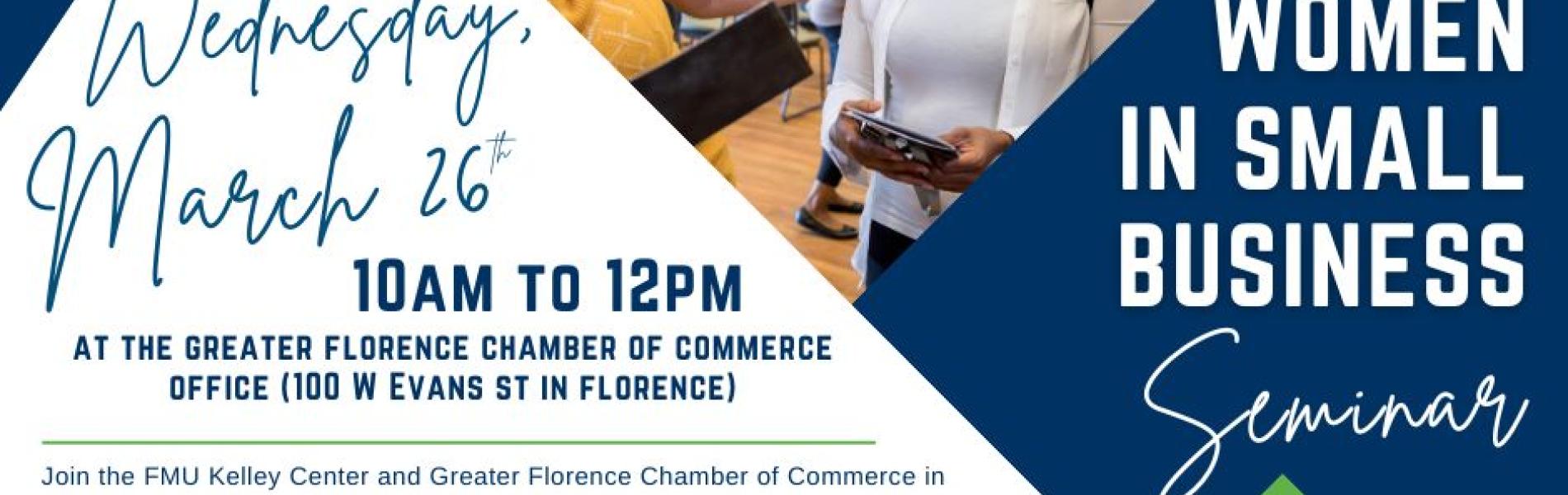 Women in Small Business Seminar Graphic
