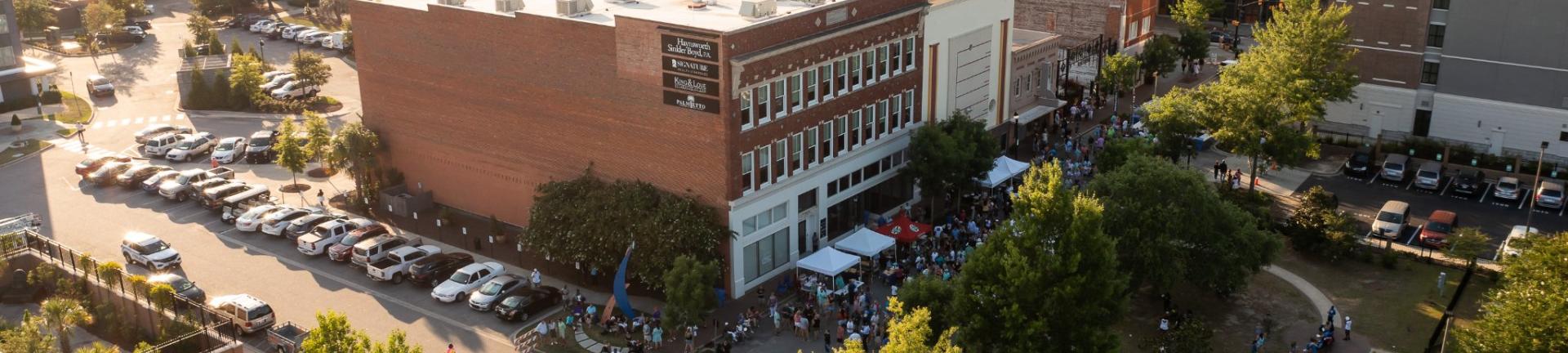 Overhead view of Downtown Florence