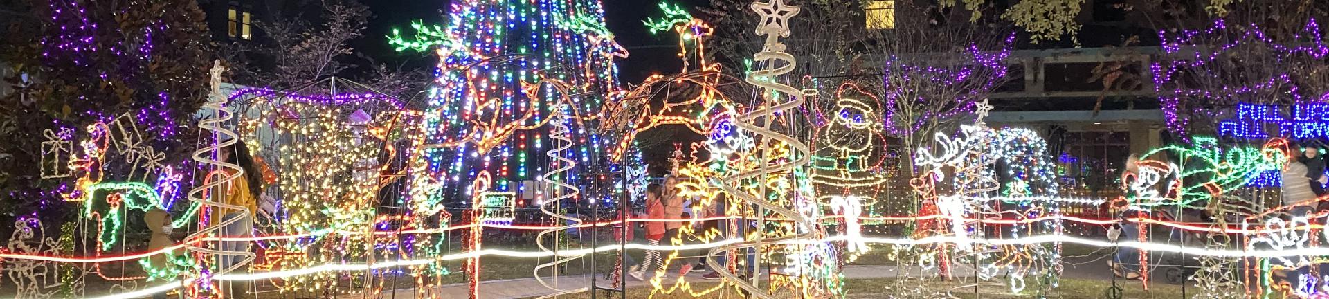 Photo of the Downtown Holiday Music & Light Show